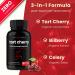 Organic Tart Cherry Extract Capsules with Bilberry & Celery Seed - 1200mg Uric Acid Cleanse for Joint & Muscle Support - 60 Vegan Capsules - Buy Online on GoSupps.com
