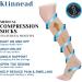 Ktinnead 20-30mmHg Knee High Compression Socks for Men and Women - Open Toe, Opaque, Beige (Large) - Buy Online on GoSupps.com