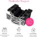 Nails Factory N&BF Professional Cosmetic Case - Large Zebram Pattern Aluminum Beauty Case with Foldable Compartments | 35x22x36 cm | Durable Nail Organizer - Buy Online on GoSupps.com