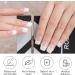 Semi Cured Gel Nail Strips - French Tip Salon-Quality Wraps (20 Pcs) with Nail File & Cuticle Stick - Buy Online on GoSupps.com
