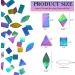 LITMIND Iridescent Glass Mosaic Tiles for Crafts - 240 Pieces in 5 Shapes - Stained Glass Sheets Kit for Adults (Iridescent Black) - Buy Online on GoSupps.com