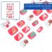 minkissy Adhesive Manicure Favors Supplies False Tips Winter Press Decor Women Fashion Kits Diy Nail with Xmas Nails Short Girls Tabs Snowflake Fingernail Party Full Fake Cover for Decals - Buy Online on GoSupps.com