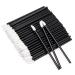 G2PLUS 200 PCS Disposable Lip Gloss Brush - Lipstick Concealer Brushes - Lip Applicator Wands Perfect for Lips Eyes and Makeup Application Black