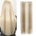 S-noilite Fashion 26 Inches (66cm) Half Full Head One Piece 5clips Clip in Hair Extensions Long Straight Extension Sandy Blonde & Bleach Blonde Sandy Blonde & Bleach Blonde 26 Inch