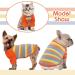 DENTRUN 2 Pack Stripe Dog Shirts for Small Medium Large Pets | Lightweight Breathable Apparel for Dogs & Cats | Soft Basic Outfit Vests in Red & Yellow | XX-Small - Buy Online on GoSupps.com