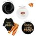 Baby Boys Girls Snuggle This Muggle Outfit Set | Black Long Sleeve Bodysuit & Striped Pants with Hat | 0-6 Months - Buy Online on GoSupps.com