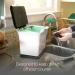 Full Circle Fresh Air Kitchen Compost Bin - Odor-Free Black & White - Buy Online on GoSupps.com
