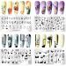 BORN PRETTY 12pcs Nail Stamping Plate - Flower Geometric Stripes Lines Manicure Series - Buy Online on GoSupps.com