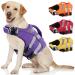 Kuoser life jacket dog durability dog vest excellent buoyancy life jacket dog Small medium high safety dog chimney large dogs pura xxl xxl purple