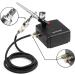 Gocheer Airbrush Kit with Compressor - Dual Action Mini Air Brush Gun Set for Painting, Arts, Nails, Cake Decor, Makeup - 0.2/0.3/0.5mm Needles - Model Coloring - Buy Online on GoSupps.com
