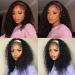 Tnice Head Band Wig - Deep Wave Human Hair Glue-less Lace Front Wig for Black Women Brazilian Virgin Hair 150% Density (12 Inch) - Natural Color - Buy Online on GoSupps.com