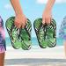 Mnsruu Summer Sandals | Zigzag Flip-Flops with Palm Pattern | XL Multicolored | Perfect for Home Hotel Spa & Travel - Unisex Footwear - Buy Online on GoSupps.com