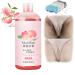 Mud Rub Exfoliating Whitening Mud Rubbing Artifact Rubbing Mud For Skin Whitening Mud Rub Exfoliating Whitening for Skin Rubbing Mud Gel with 1Pcs Bath Sponge (Peach)