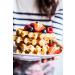 Vegan Belgian Waffle 20x90g ready to add your choice of topping. Ready to eat. Resturant Quality - Buy Online on GoSupps.com