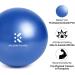 Kalovin Pilates Ball - 9 Inch Mini Exercise Ball for Yoga, Pilates, Barre - Blue - Buy Online on GoSupps.com