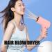 Negative Ionic Hair Dryer Quiet Professional Hair Dryer for Fast Drying Rechargeable Portable High Speed Hair Blow Dryer for Home Travel Salon Hot Cold Wind (Roseate) Pink - Buy Online on GoSupps.com
