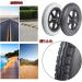 Wheelchair Front Wheel 1 Pair Solid Wheels Replacement for Wheelchair 12 X 2 Non-Pneumatic Wheelchair Rear Wheels Assembly 12Inch (30Cm) Front Wheel with 12Mm Bearing/Gray(Black) - Buy Online on GoSupps.com