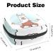 Stylish Menstruation Pad Bag with Zipper - Women's Tampon & Napkin Storage - Yoga Animal Alpaca Design - Buy Online on GoSupps.com