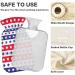 Naanle Stripes American Hot Water Bottle 1L | Transparent Bag | Heat Therapy & Pain Relief for Bed Hands & Feet - Buy Online on GoSupps.com
