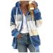 Hanxiulin fleece plush jacket fluffy warm zipper wool jacket women fleece jacket basic hooded jacket light quilted jacket breathable