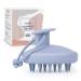 Aimike scalp massage brush shampoo brush 100% silicone head massage brush hair massage brush for peeling without scales stimulates hair growth wet dry hair massage brush haze blue