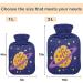 NAANLE Cartoon Pizza Planet 1L Heat Bottle - Transparent Hot Water Bottle for Bed Hand & Foot Pain Relief | Heat & Cold Therapy - Buy Online on GoSupps.com