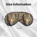 Shop Reusable Leopard Sleep Mask for Best Sleep - Soft Blackout Eye Cover for Travel & Relaxation | Perfect Gift for Men & Women - Buy Online on GoSupps.com