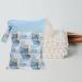 Menstruation Pads Storage Bag with Zipper - Sky Blue/Blue Sanitary Napkin Organizer for Women & Girls - International Shipping Available - Buy Online on GoSupps.com