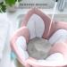 Blooming Bath Lotus - Plush Minky Baby Sink Cushion | Original Washer-Safe Flower Seat for Newborns in Pink/White/Gray - Buy Online on GoSupps.com
