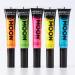 Moon Glow Neon UV Hair Color Streaks 15ml - Set of 5 | Temporary Hair Mascara Dye | Glows Under UV Light - Buy Online on GoSupps.com