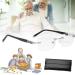 Libiyi Intelligent reading glasses Libiyi autofocus glasses intelligent reading glasses Dotmalls intelligent reading glasses of Dotmalls with double focus (3x silver) 3x silver