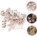Angoily 1pc Pearl Hair Pin Wedding Hair Side Combs Wedding Hair Accessories Rhinestone Hair Accessories Bridal Pearl Hair Comb Tiara European Style Bride Wedding Accessories - Buy Online on GoSupps.com