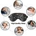 Black Mystery Heart Stone Sleep Mask - Unisex Adjustable Eye Mask for Travel Yoga & Naps - Buy Online on GoSupps.com