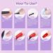 Saviland Nail Tips & Glue Gel Kit - Clear Coffin Fake Nails with 4-in-1 Mini Lamp for DIY Acrylic Extensions at Home - Buy Online on GoSupps.com