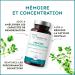 Memory Concentration | Korean Red Ginseng + Bacopa + EnXtra Patented Active | 5 Hours of Vivacity and Intellectual Clarity | Nootropic Caffeine Free | 60 Tablets | Made in France Terravita - Buy Online on GoSupps.com