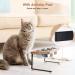 Siooko Elevated Cat Bowls - 15 Tilted Raised Wood Pet Bowls with Stand, Anti-Vomiting Design, 2 Stainless Steel Bowls for Cats and Puppies - Buy Online on GoSupps.com
