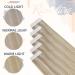 RUNATURE Ash Blonde Highlights Platinum Blonde Tape in Human Hair Extensions - 12 Inch 30g #18AP60 - Buy Online on GoSupps.com