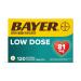 Bayer Aspirin Regimen 81mg Enteric Coated Tablets Pain Reliever/Fever Reducer 120 Count 120 Count (Pack of 1)