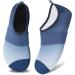 VIFUUR Water Shoes - Barefoot Aqua Socks for Yoga, Beach, Swim - Fogblue - Size 7.5-8.5 Women/6-7 Men - Buy Online on GoSupps.com