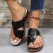Summer Orthopedic Sandals for Women - Arch Support Casual Open Toe Flip Flops for Hallux Valgus - Breathable Lightweight Bunion Slippers - Size 6.5 Black - Buy Online on GoSupps.com