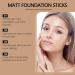 Hydrating Lightweight Foundation Stick with Brush Multi-Use Foundation Stick Makeup Korea Buildable Eraser Foundation Longwear Face Contour Stick Longwear Waterproof Face Makeup Stick (Dark Wheat) - Buy Online on GoSupps.com