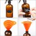 9 Pack 16oz Amber Glass Spray Bottles - Refillable Containers for Essential Oils and Cleaning Products - Buy Online on GoSupps.com