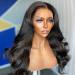 BEEOS 360 Full Frontal SKINLIKE Real HD Lace Wig, 12A Unprocessed Human Hair Natural Color Body Wave Transparent Invisible Lace Front Wigs With Baby Hair 180% Density Pre plucked Bleached Knots 360 SKINLIKE Real HD Full Fr…