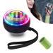 Gyroscopic hand trainer with LED light: Homury Autostart Gyroball with sports hardship gyroscopes for hand exercises powerful wrist training ball for training of the hand and arm muscles