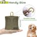 Hands-Free Dog Treat Bag with Automatic Closure - Small Food Bags for Dog Training | Puppy Treat Bag with Carabiner - Green - Buy Online on GoSupps.com