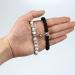 Luokifur Heart Magnetic Tar Bound Bracelets for Couples - Adjustable Pearl & Matt Stone Friendship Gifts in Black & White - Buy Online on GoSupps.com