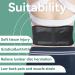 Back Bandage Support Belt - Heated Tourmaline Magnetic Therapy for Pain Relief | Lumbar Waist Protection Belt (Black) - Buy Online on GoSupps.com