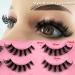 20 Pairs Russian Strip Lashes - D Curl Cat-Eye Wispy False Eyelashes with Clear Band | Natural Look & Volume - Heracks - Buy Online on GoSupps.com