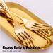 WDF 300 Piece Gold Plastic Silverware Set - Disposable Flatware for Thanksgiving - Includes 100 Forks, 100 Spoons, 100 Knives - Elegant Gold Plastic Cutlery - Buy Online on GoSupps.com
