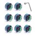 Daxiga 8 Pack 82A Light up Roller Skate Wheels 32 x 58mm Luminous Skate Wheels with Bearings Installed Black